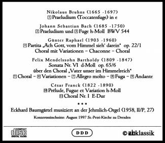 Eckhard Baumgärtel, Orgel